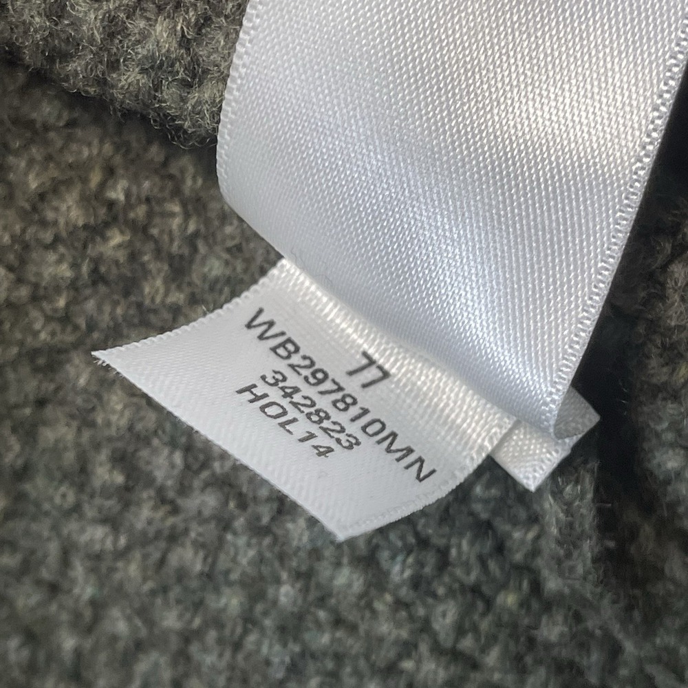 Wallin & Bros Sweater Mens Medium Green Crewneck 100% Lambswool Cable Knit New - Picture 9 of 10